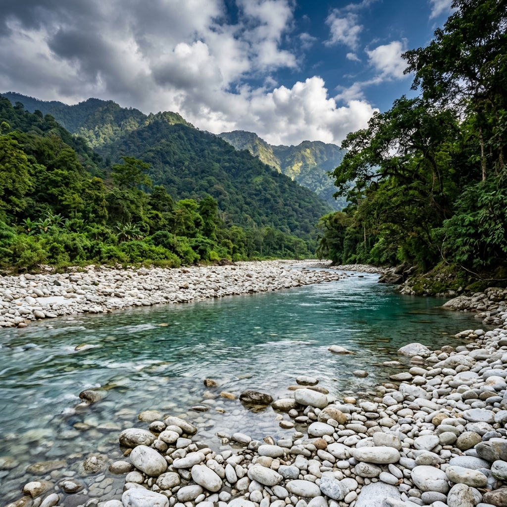Jayanti Pebble Riverbed and Buxa Tiger Reserve Hills Dooars