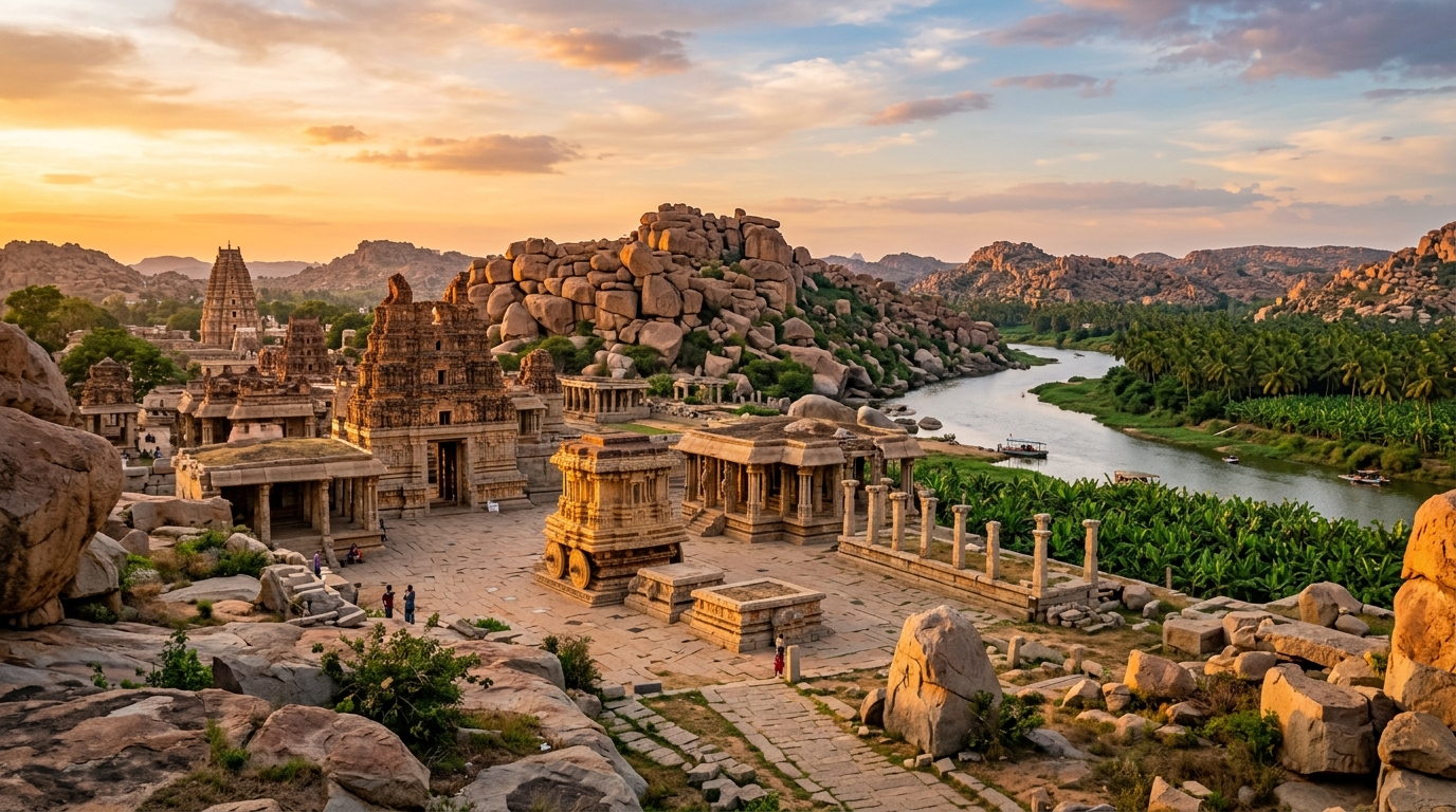 Hampi Boulder Ruins