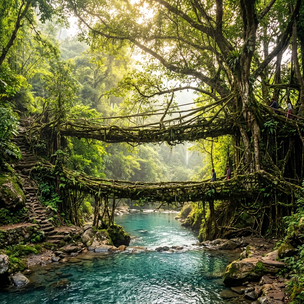 Meghalaya Living Root Bridges