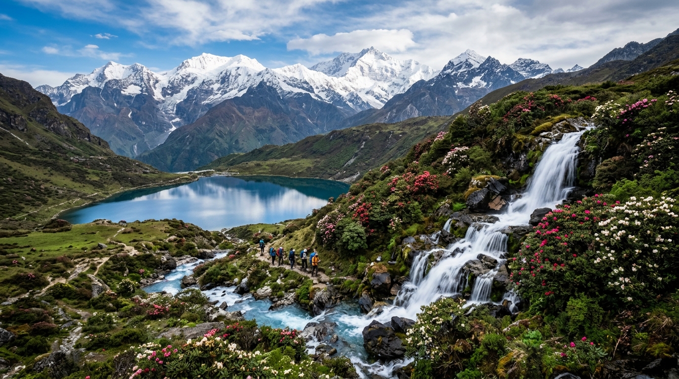Elephant Falls & Kupup Lake in East Sikkim, Sikkim