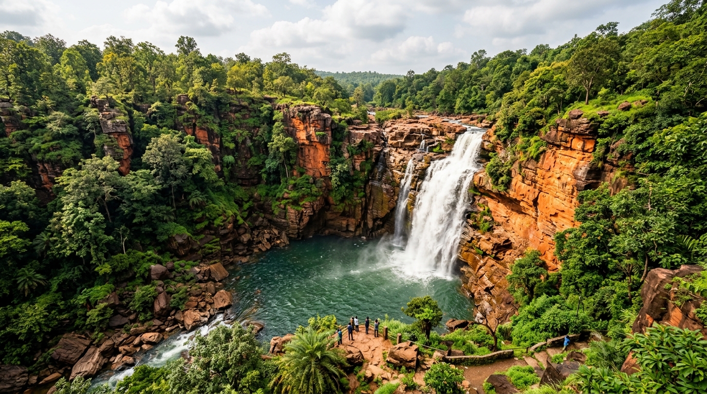 Mendri Ghumar Waterfalls in Bastar, Chhattisgarh